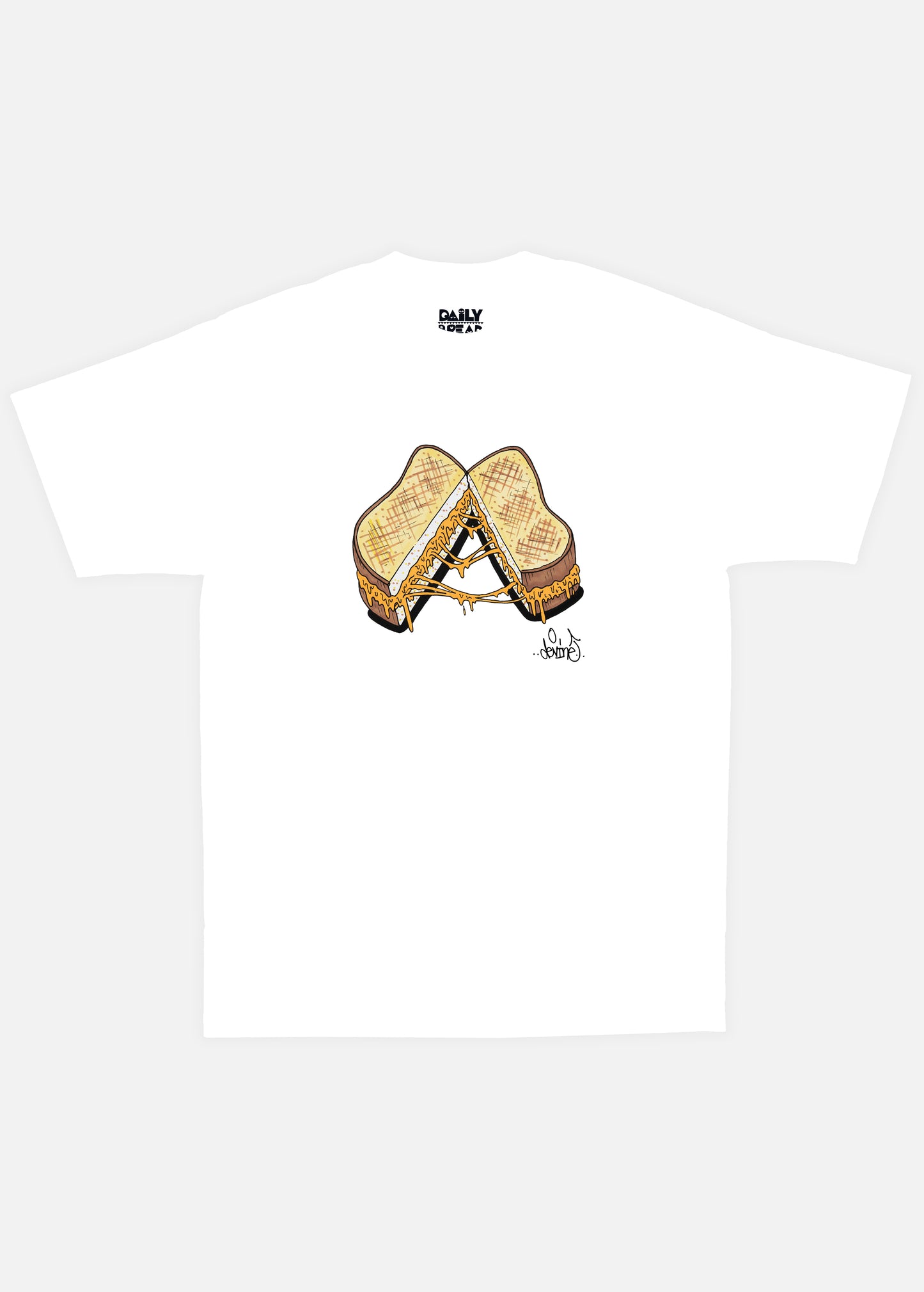 Grilled Cheese Tee - White